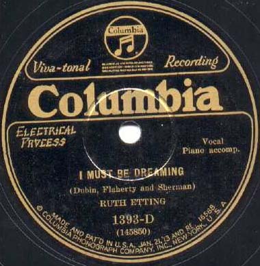 78-I Must Be Dreaming - Columbia 1393-D